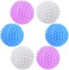 luckaide Trocknerbälle, 6 Stück Waschbälle für Daunenjacken, Waschball für Waschmaschine, Trockner Ball, Wiederverwendbare Trocknerball,Dryer Balls, Wäschetrockner Ball für Heim Kleidung Reinigung