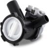 DL-pro Ablaufpumpe für Bosch Siemens 145787 00145787 Maxx Siwamat Extraklasse iQ100 iQ300 varioPerfect Avantixx Serie 4 Laugenpumpe Waschmaschinenpumpe Askoll mit Pumpenkopf und Sieb für Waschmaschine