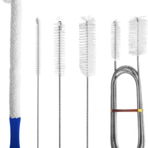 Reinigungsset Bürste, Premium Pfeifenreiniger Bürste zur Mühelosen Reinigung von Schwer Erreichbaren Bereichen in Wasserrohren, Flaschen, Ausgüssen, Aquarien und Mehr