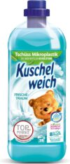 Kuschelweich Weichspüler Frischetraum, Hautverträglichkeit dermatologisch bestätigt, Weichspüler Kuschelweich ohne Mikroplastik, 1 Liter bis zu 38 Waschladungen, 1037.48 grams